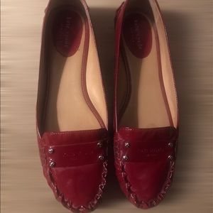 Kate Spade red loafer shoes